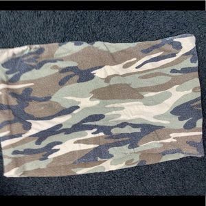 Camp print tube top